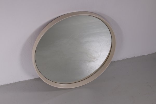 Vintage Large Round Mirror With White, Oversized Round Mirror Canada