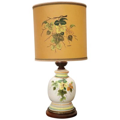 Vintage Italian Hand Painted Ceramic Table Lamp 1980s For At Pamono Vintage Italian Hand Painted Ceramic, Ceramic Table Lamps India