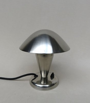 Vintage Table Lamps From Napako 1930s, Small Silver Table Lamps