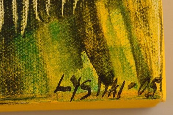 Peinture Abstraite Moderne Par Ivy Lysdal (née En 1937) - Acrylique Sur Toile - Originale Signée