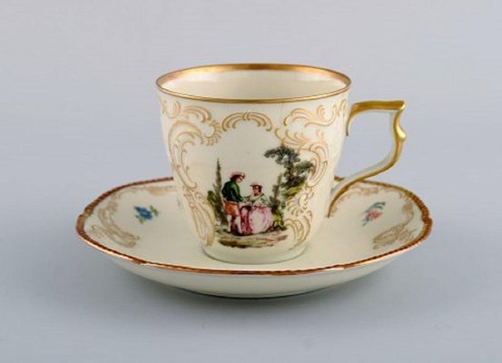 Classic Rose Kaffeeservice für 6 Personen aus handbemaltem Porzellan für Rosenthal, 21er Set bei Pamono kaufen