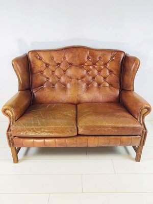 Mid Century Georgian Style Wingback, What Style Is A Chesterfield Sofa