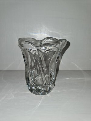 Crystal Vase by Jean Daum for Daum France, 1960s for sale at Crystal Vase by Jean Daum for Daum France, 1960s for sale at