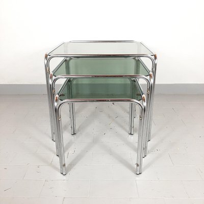Mid Century Glass Chrome Coffee Nesting Tables Set Of 3 For At Pamono - Glass And Chrome Coffee Table Sets Mid Century Glass Chrome Coffee Nesting Tables Set Of 3 For At Pamono - Glass And Chrome Coffee Table Sets