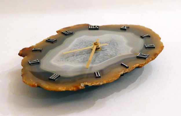 Mid Century Agate Wall Clock For Sale At Pamono