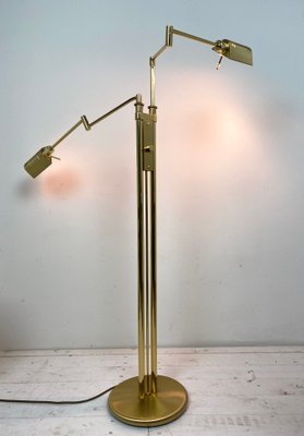 Brass Floor Lamp from Holtkötter , 1980s for sale at Pamono