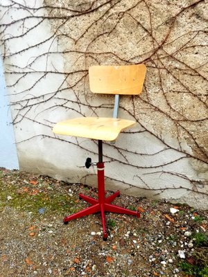 Chaise enfant, assise H 45 cm LIGNE ARCHITEKT - rose/bois