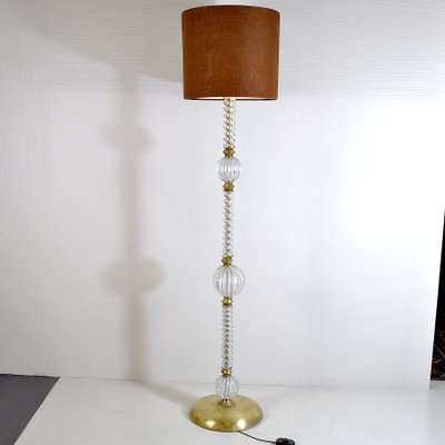 Murano Glass Floor Lamp From Barovier, Twist Acrylic Floor Lamp