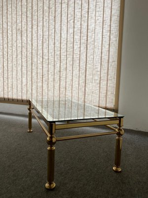 Vintage Brass Glass Coffee Table For Sale At Pamono