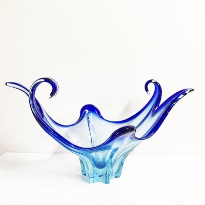 Vintage Blue Murano Glass Vase, 1960s for sale at Pamono