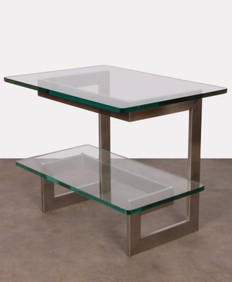 Metal Glass Console Table By Paul Legeard 1970s For At Pamono Metal Glass Console Table By Paul, Metal And Glass Console Table