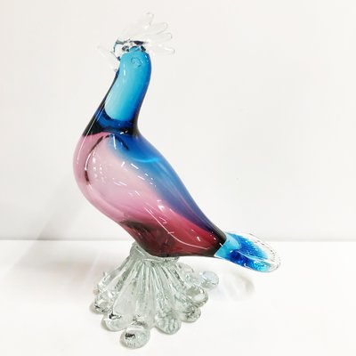Vintage Murano Glass Decorative Bird, 1960s for sale at Pamono