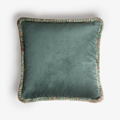 Teal fringe pillow hotsell