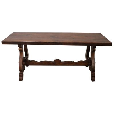 Large Solid Oak Fratino Dining Table, Large Solid Oak Dining Table
