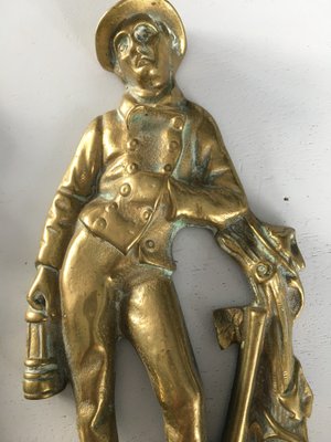 Brass Figures, 1950s, Set of 2 for sale at Pamono