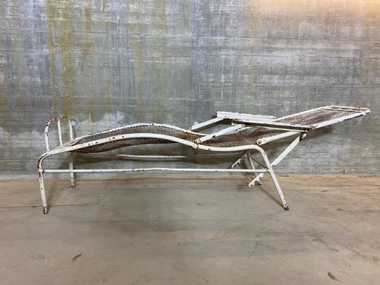 Vintage aluminum on sale chaise lounge