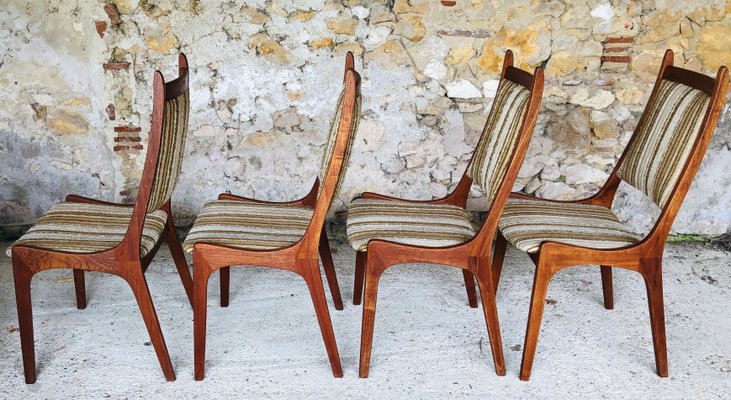 Mcm teak dining chairs deals