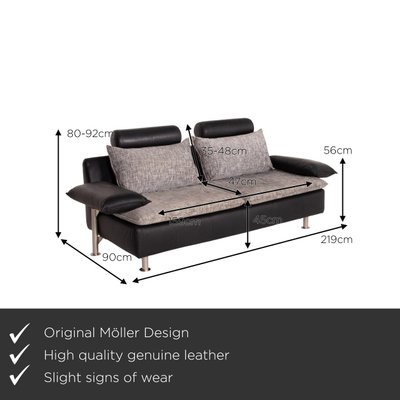 Model Tayo Black Grey Leather Sofa, Grey Leather Sofa And Chair Set