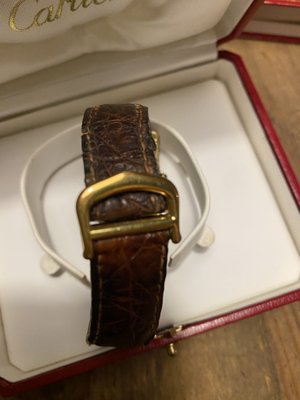 Orologio Tank da uomo di Cartier, anni '80 in vendita su Pamono