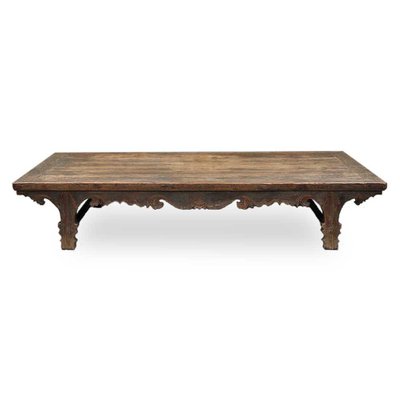 Painted Elm Altar Table From Qinghai -19th Century Painted Elm Altar Table From Qinghai -19th Century