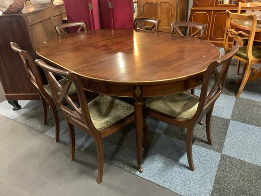 Mahogany Dining Table Chairs 1920s, Vintage Dining Room Tables And Chairs
