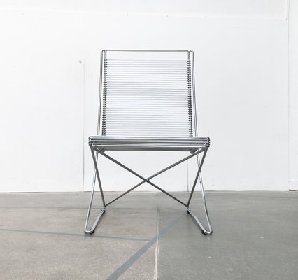 1 von 2 Stahldraht Stuhl wire chair  Till Behrens 80er Jahre Stapelstuhl Bü 