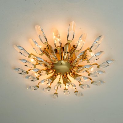 Crystal And Gilded Brass Italian Light Fixtures From Stilkronen Set Of 3 For At Pamono - Italian Ceiling Light Fixtures Crystal And Gilded Brass Italian Light Fixtures From Stilkronen Set Of 3 For At Pamono - Italian Ceiling Light Fixtures