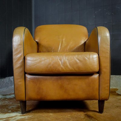 Vintage Light Brown Leather Armchair, Vintage Leather Armchair Nz
