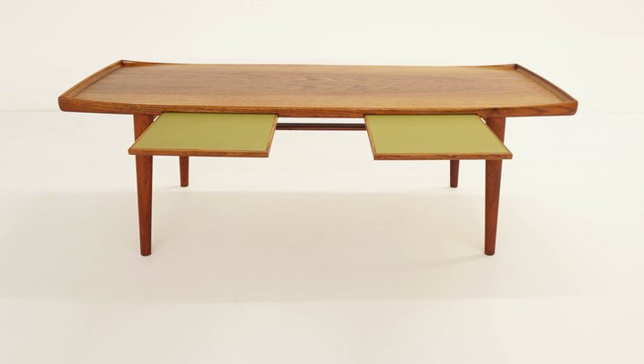 Model Forma Swedish Coffee Table with Pull-Out Extensions by Alf Svensson  for Tingströms, 1950s for sale at Pamono