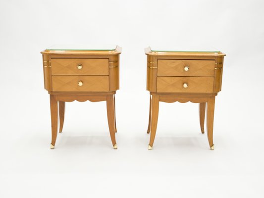 A Jean Pascaud Ebonized Two Door Buffet Cabinet A Jean Pascaud Ebonized Two Door Buffet Cabinet