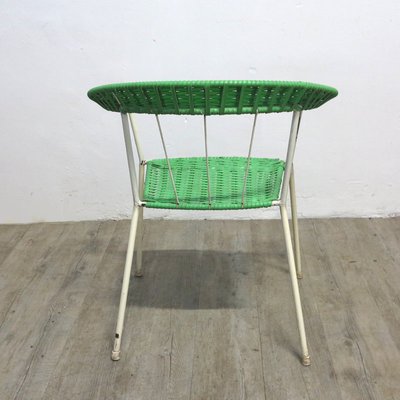 German Vintage Garden Chairs In Red Green Set Of 2 For Sale At