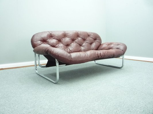 Vintage Leather Sofa By Johann Bertil, Ikea Grey Leather Sofa