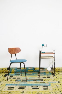 Giant Yellow Blue Wool Carpet 1970s For Sale At Pamono