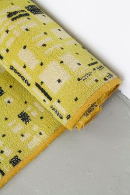 Giant Yellow Blue Wool Carpet 1970s For Sale At Pamono