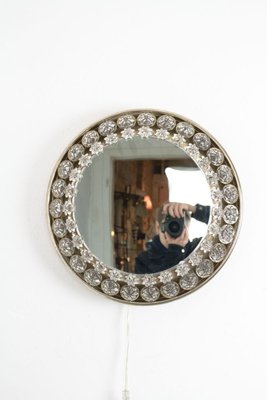 Hinterleuchteter Mid Century Spiegel Mit Kristallen Von Palwa 1960er Bei Pamono Kaufen Spiegel Mit Kristallen