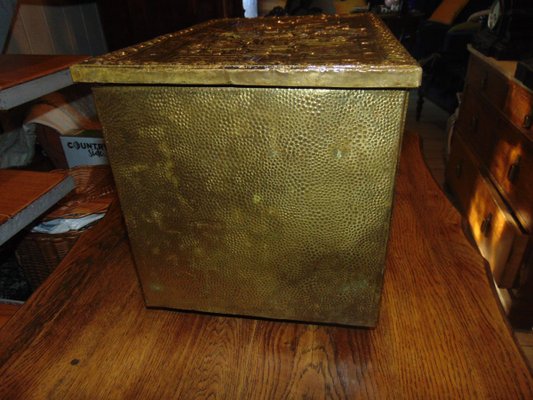 Vintage Brass Box, 1950s for sale at Pamono