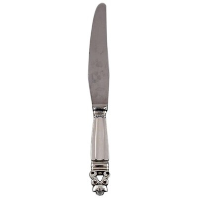 Acorn Pattern Georg Jensen Georg Jensen:Vintage Sterling Silver 23cm Dinner Knife 