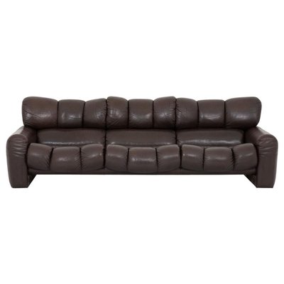 Three Seater Leather Sofa By Tongiani, Three Seater Leather Sofa