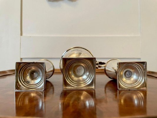 Set de condiments en argent massif du 20e siècle, A.I.C. c.1929 - En vente sur France