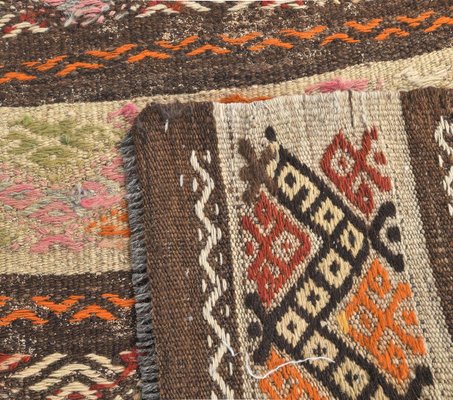3x4 Vintage Turkish Oushak Handmade Wool Kilim Area Rug for sale at Pamono