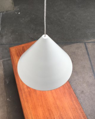 Lampe Pendante Vintage Danoise Années 70 - Cuivre Et Teck - Mid Century Modern - Morup/Lyka