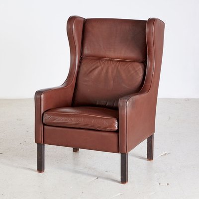 Danish Leather Armchair 1960s For, Danish Leather Chair