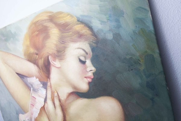 Undressed Woman Painting, 1970s for sale at Pamono