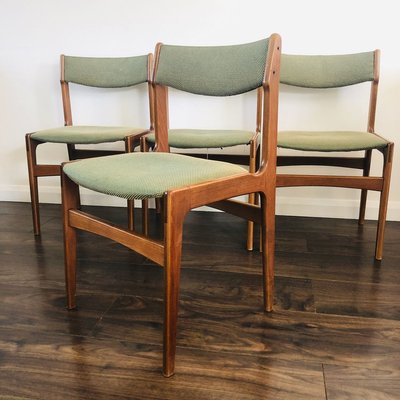 Danish Rosewood Dining Chairs By Erik, Natural Oak Nova Dining Chairs Set Of 4
