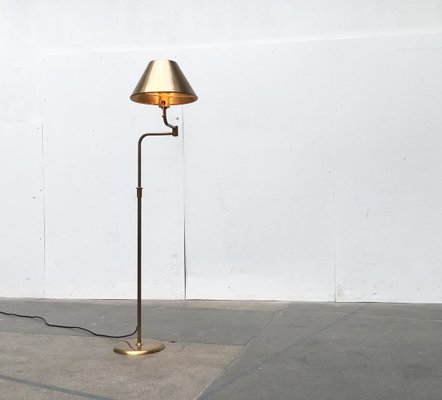 Vintage German Brass Lesan Floor Lamp, German Floor Lamps