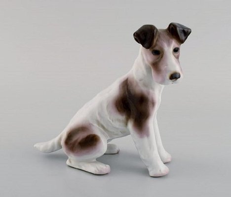 German Porcelain Terrier and Greyhound Figurines Set of 4