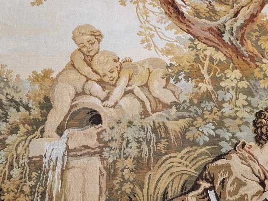 Tapisserie Murale Ancienne Tissu - Style Bohème, Thème Couple - Année 1900