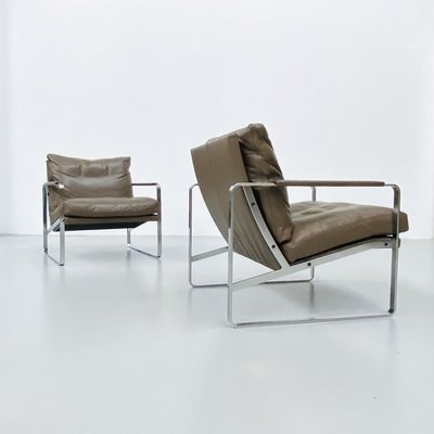 Taupe Leather Lounge Chairs, Taupe Leather Chair