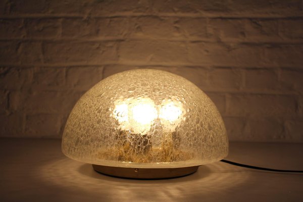 Doria Glass Lamp 70s Orange