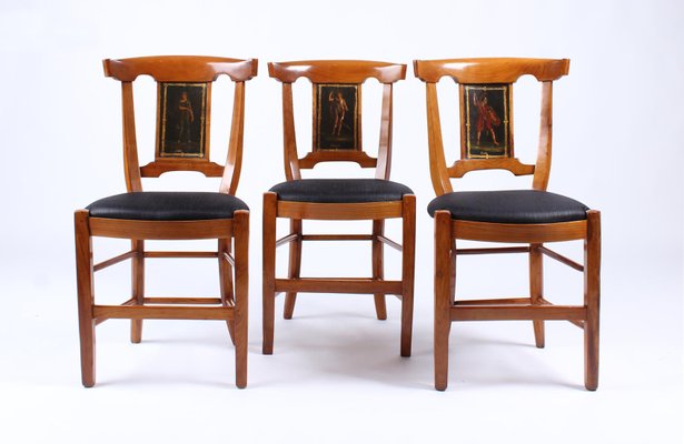 Antique cherry cheap dining chairs
